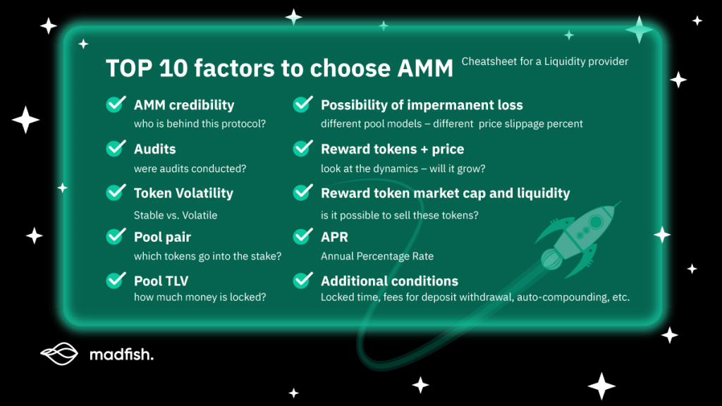 how to choose AMM (DEX)