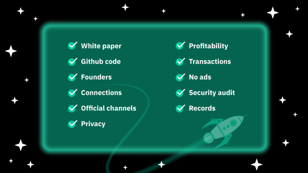 Checklist to a trustworthy DeFi project