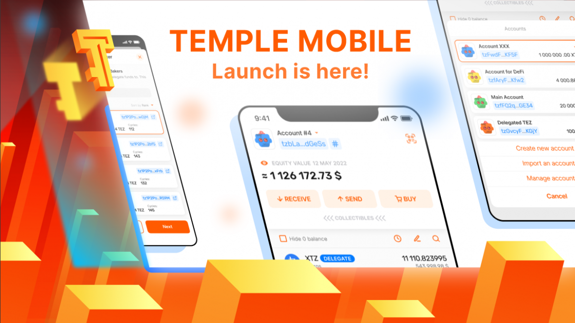 Temple Wallet Mobile released for Android
